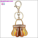 Plus Minus Co Crystal Handbag Charms Purse Key Chain Ring, view 3