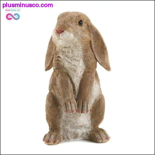 Plus Minus Co Curious Rabbit Garden Statue ll PlusMinusco.com