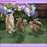 Plus Minus Co Curious Rabbit Garden Statue ll PlusMinusco.com, view 2