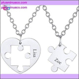 Plus Minus Co Customized Couple /Best Friends Necklace Set of 2 Stainless, view 2