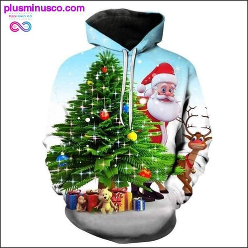 Plus Minus Co Cute 3D Christmas Season Hoodie || PlusMinusco.com