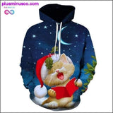 Plus Minus Co Cute 3D Christmas Season Hoodie || PlusMinusco.com, view 3