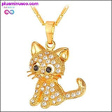 Plus Minus Co Cute Cat Necklace and Pendant with Gold/Silver/Rose Color, view 3
