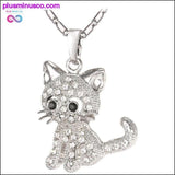 Plus Minus Co Cute Cat Necklace and Pendant with Gold/Silver/Rose Color, view 4