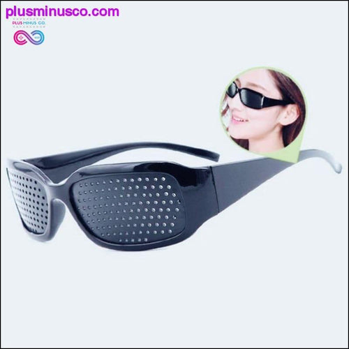 Plus Minus Co Cycling Eyewear Pin Hole Sunglass Eye Training Glass Pinhole