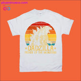 Plus Minus Co Dadzilla Father Of The Monsters Retro Vintage Sunset, view 2