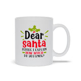 Plus Minus Co Dear Santa, Before I Explain, How Much Do You Know Mugs, view 3