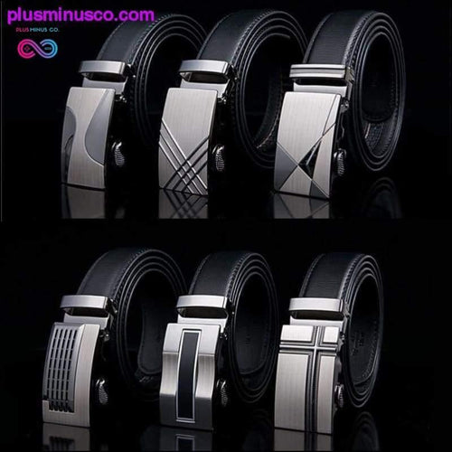 Plus Minus Co Designer Leather Strap Belt for Men for Casual & Formal Wear