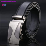 Plus Minus Co Designer Leather Strap Belt for Men for Casual & Formal Wear, view 2