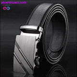 Plus Minus Co Designer Leather Strap Belt for Men for Casual & Formal Wear, view 3