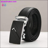 Plus Minus Co Designer Leather Strap Belt for Men for Casual & Formal Wear, view 5