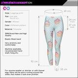 Plus Minus Co Digital Printed Pink White Unicorn Leggings ||, view 6