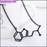 Plus Minus Co DMT Chemical Molecule Structure Necklace, view 4