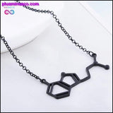 Plus Minus Co DMT Chemical Molecule Structure Necklace, view 5