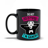 Plus Minus Co Do Not Disturb I'm Gaming Black Mugs, Funny Gamer Video Games Boys Teens Mug, Do Not Disturb I'm Gaming Ceramic Mug, Funny Gamer Mug Gift,, view 5