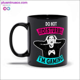 Plus Minus Co Do not Disturb I'm Gaming Black Mugs, view 2
