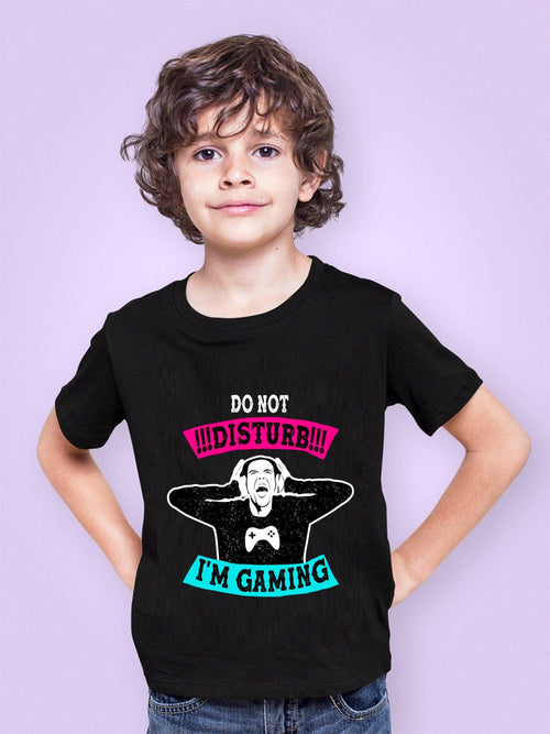 Plus Minus Co Do not disturb, I'm gaming Kids Heavy Cotton Tee, Gamer, Gaming Kids Tee