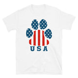 Plus Minus Co dog paw usa flag, view 2