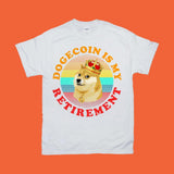 Plus Minus Co Dogecoin Is My Retirement | 7 Colors Dots | Retro Sunset| Funny Doge Coin Crypto Tee,Memecoin Shiba Inu Dog Cryptocurrency, Dogecoin To Moon, view 6