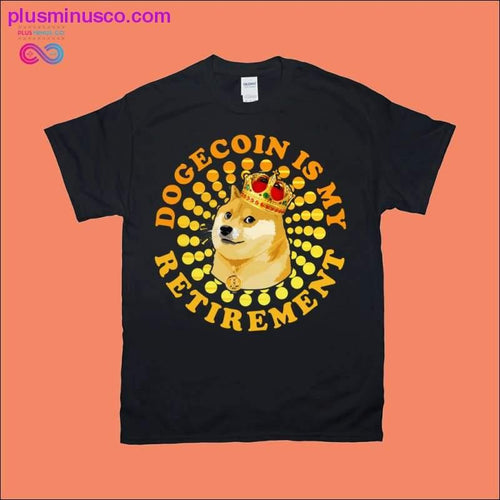 Plus Minus Co Dogecoin is my retirement | Spiral Dots | Retro Sunset