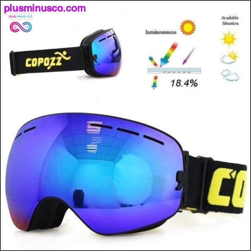 Plus Minus Co Double Layer Ski Goggles || PlusMinusco.com