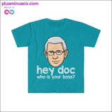 Plus Minus Co Dr. Fauci - Hey Doc, who is your boss? T-shirt, view 6