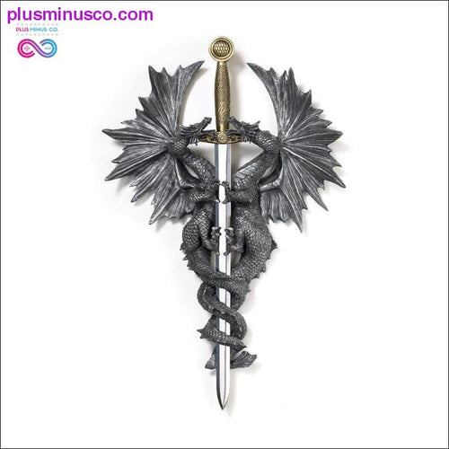 Plus Minus Co Dragon Dagger Wall Plaque ll PlusMinusco.com