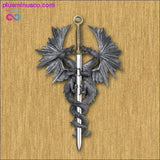 Plus Minus Co Dragon Dagger Wall Plaque ll PlusMinusco.com, view 2