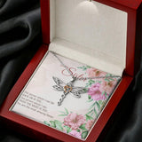 Plus Minus Co Dragonfly Pendant Necklace for Sister, Sister Necklace,, view 6