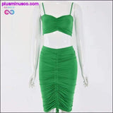 Plus Minus Co Drawstring sexy party bodycon dress Women backless black, view 4