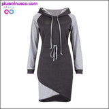 Plus Minus Co Dress Women's Hooded Holiday Slim Hoodie Long Sleeve, view 2