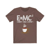 Plus Minus Co E = MC2 Energy = Milk x Coffee Shirt Funny Science Coffee Energy Milk Coffee T-Shirt E=MC2 Funny Energy Milk Coffee Gift TShirt, view 3