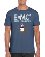 Plus Minus Co E=MC² Energy = Milk x Coffee T-Shirt | Funny Science Coffee Lover Tee | Unisex Crewneck Graphic Shirt, view 5