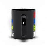 Plus Minus Co Eat Sleep Game Repeat Black Mugs, Male Female Gamer Mug, Funny Gaming Meme Mug, Funny Gamer Mug Idea for Him Boyfriend Husband, view 4
