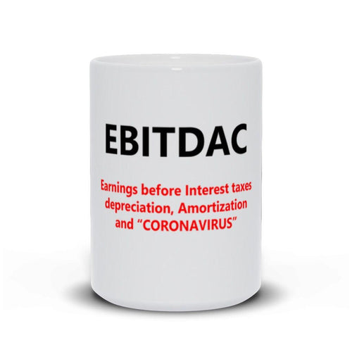 Plus Minus Co EBITDAC Mug, EBITDAC After Corona Accountant Gift Mugs, Accounting Humor, Funny Accounting Mug