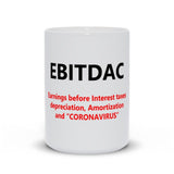 Plus Minus Co EBITDAC Mug, EBITDAC After Corona Accountant Gift Mugs, Accounting Humor, Funny Accounting Mug, view 6