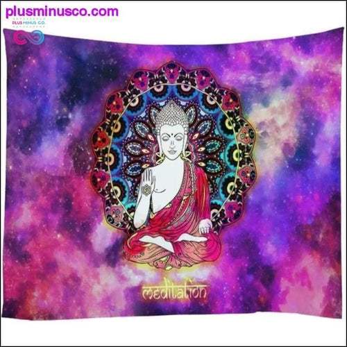 Plus Minus Co Elephant Tapestry Psychedelic Galaxy Starry Indian Mandala