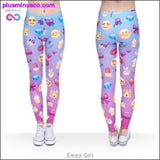 Plus Minus Co Emoji Printed Leggings, view 3