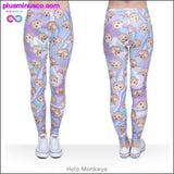 Plus Minus Co Emoji Printed Leggings, view 4