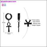 Plus Minus Co Eternal Cross Egypt Cleopatra Ankh Queen Ankara Earrings for, view 2
