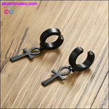 Plus Minus Co Eternal Cross Egypt Cleopatra Ankh Queen Ankara Earrings for, view 6