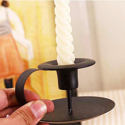 Plus Minus Co European Style Iron Table Candlestick Display Household Accessories Candlelight Dinner Props Candlestick