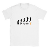 Plus Minus Co Evoluation of Money, Crypto Currency, Bitcoin, HODL, Classic Unisex Crewneck T-shirt, buy 3 get fourth one free, view 2
