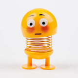 Plus Minus Co Expression Pack Spring Shaking His Head Doll Car Car Decoration Shaking Sound Explosion Style Spring Man Decoration Spring Doll 2pcs, view 2
