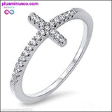 Plus Minus Co Exquisite Silver Plated Ring for Women Eternity Christian, view 2