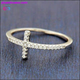 Plus Minus Co Exquisite Silver Plated Ring for Women Eternity Christian, view 4