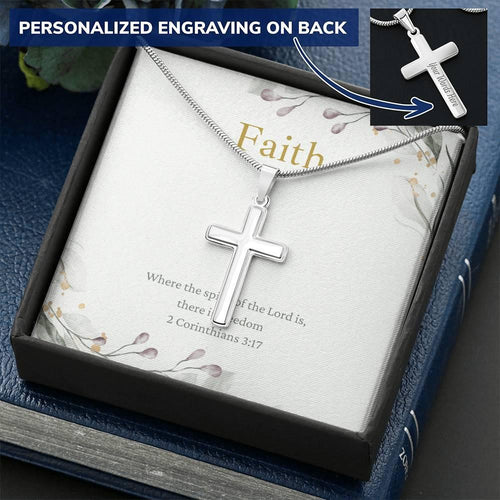 Plus Minus Co Faith cross Necklace, Faith, Wife Necklace, To My Wife, Gift