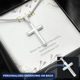 Plus Minus Co Faith cross Necklace, Faith, Wife Necklace, To My Wife, Gift, view 2