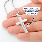 Plus Minus Co Faith cross Necklace, Faith, Wife Necklace, To My Wife, Gift, view 3
