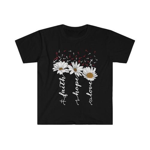 Plus Minus Co Faith Hope Love Unisex Soft style T-Shirt